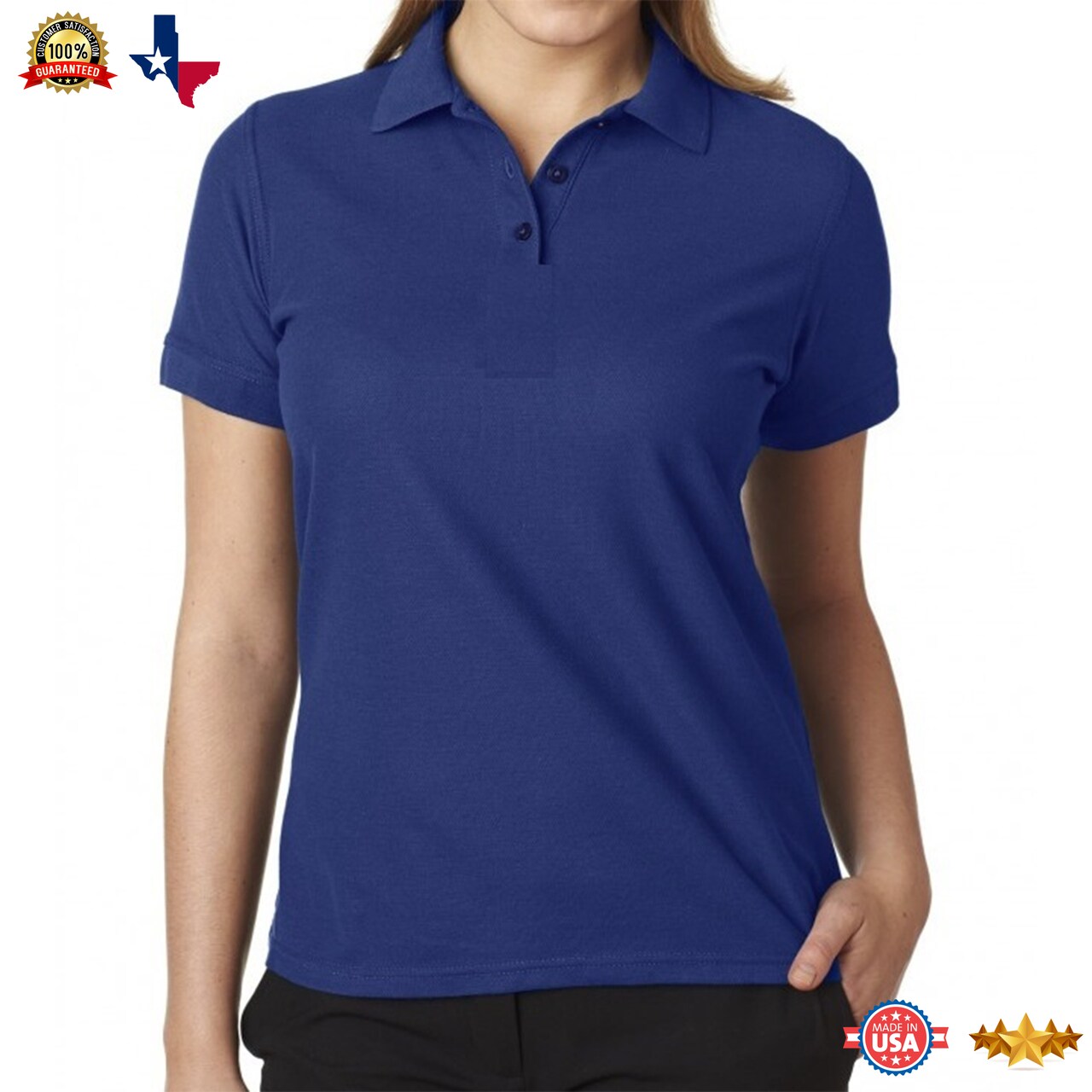 Port Authority® Women's Silk Touch Collared Neck Short Sleeve Polo